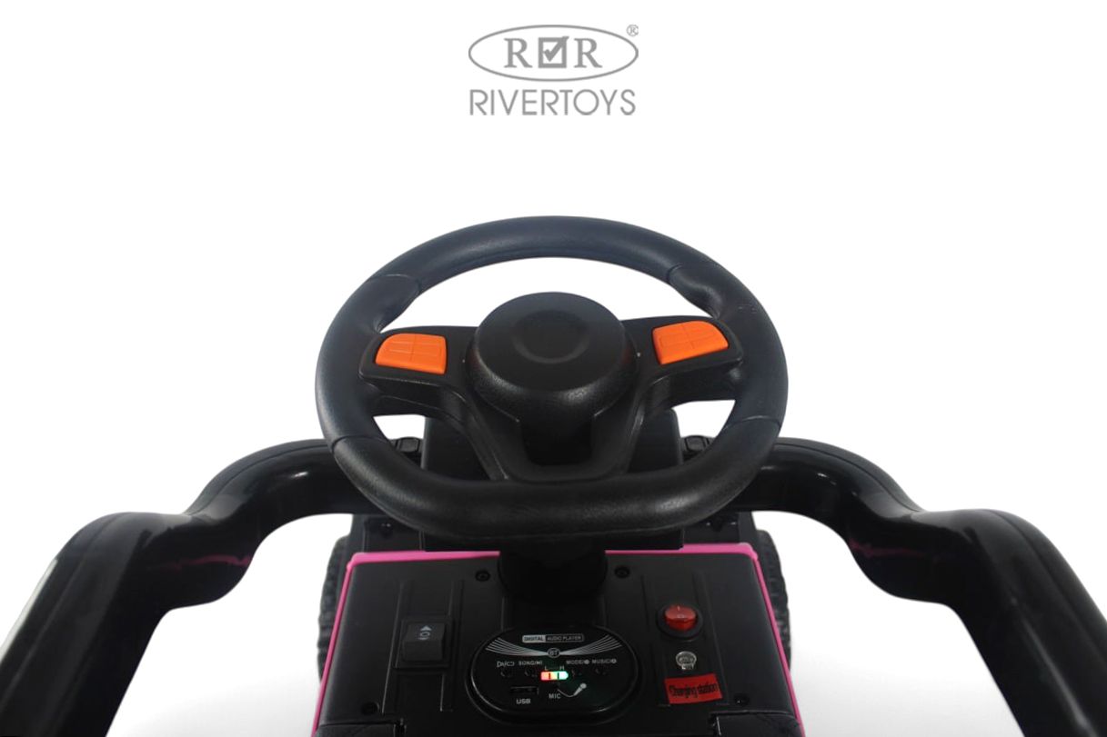Электромобиль RIVERTOYS G009GG-PINK С пультом ДУ - фото 6