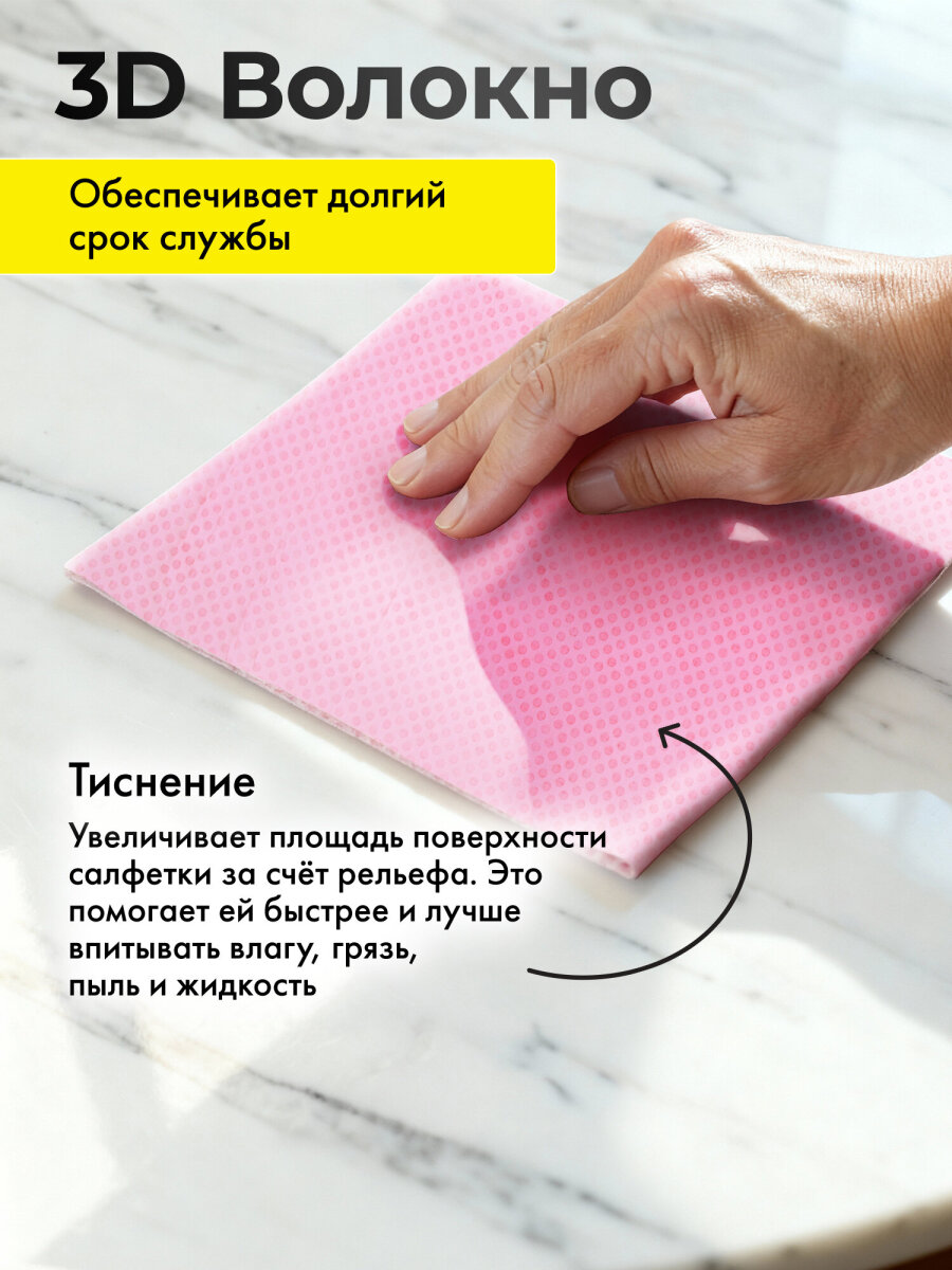 Тряпка замшевая для машины Лайма салфетка для уборки супервпитывающая без разводов в тубе - фото 4