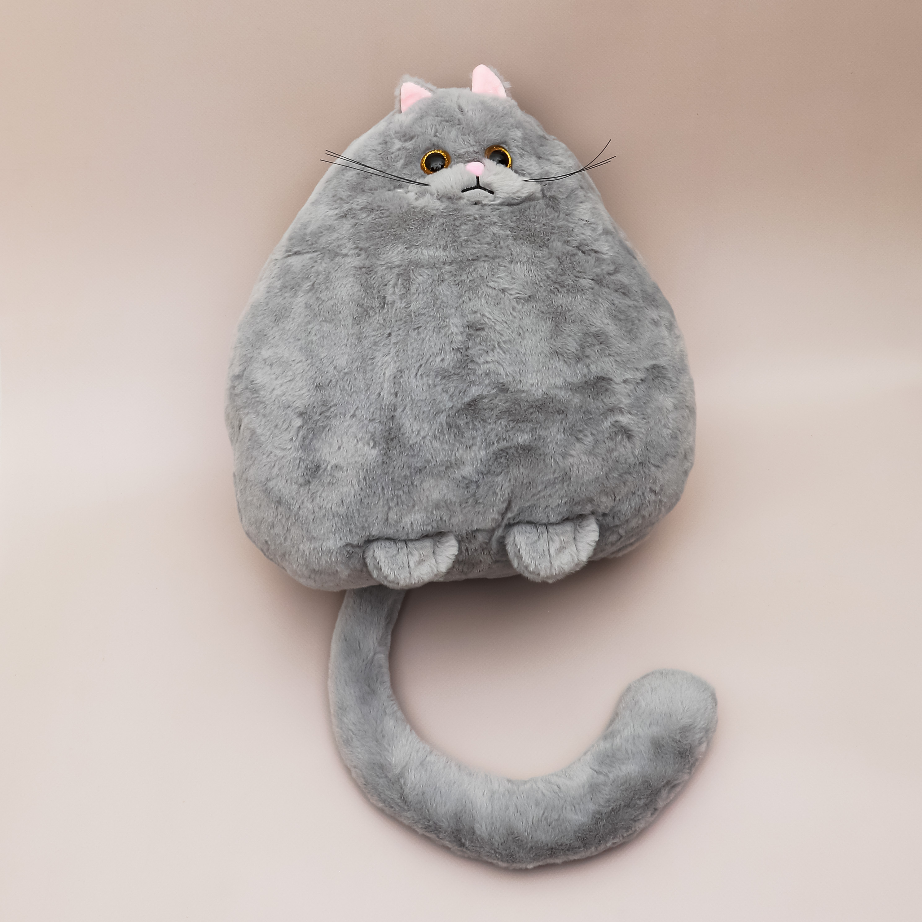Игрушка мягкая ЭВРИКА Кот Облачко серый - фото 2