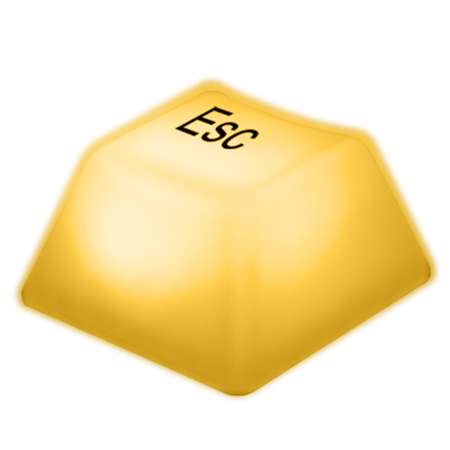 Светильник-ночник Jazzway светодиодный Клавиша Esc JS1-ESC желтый