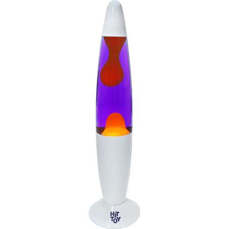 Светильник HitToy Лава-лампа белый корпус 41 см Фиолетовый/Оранжевый