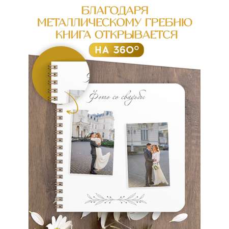 Книга Проф-Пресс Пожеланий на свадьбу 200х200 мм 48 листов