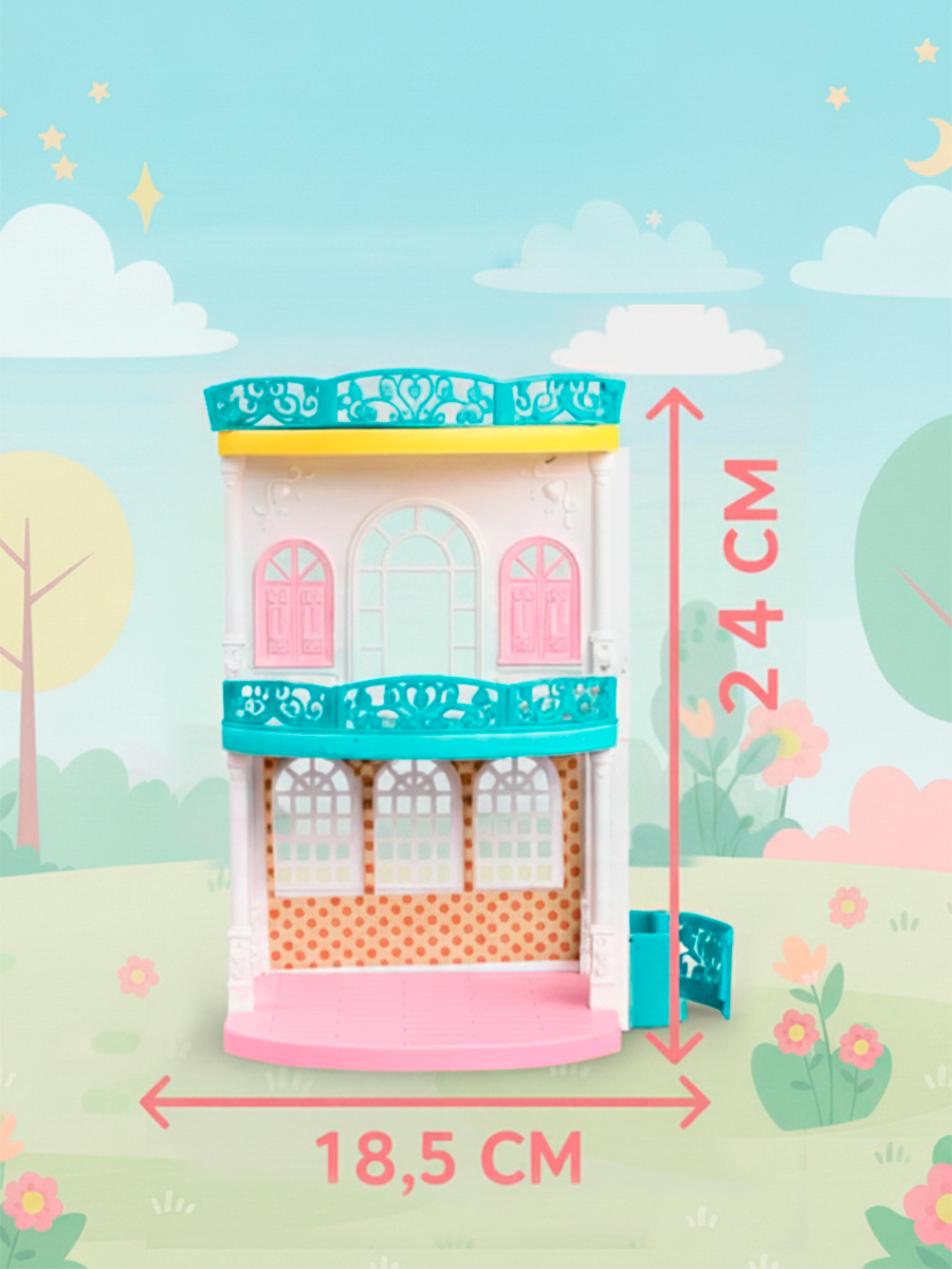 Домик для кукол Nily Baby 24.5 см с мебелью C23514/A1337088W - фото 2