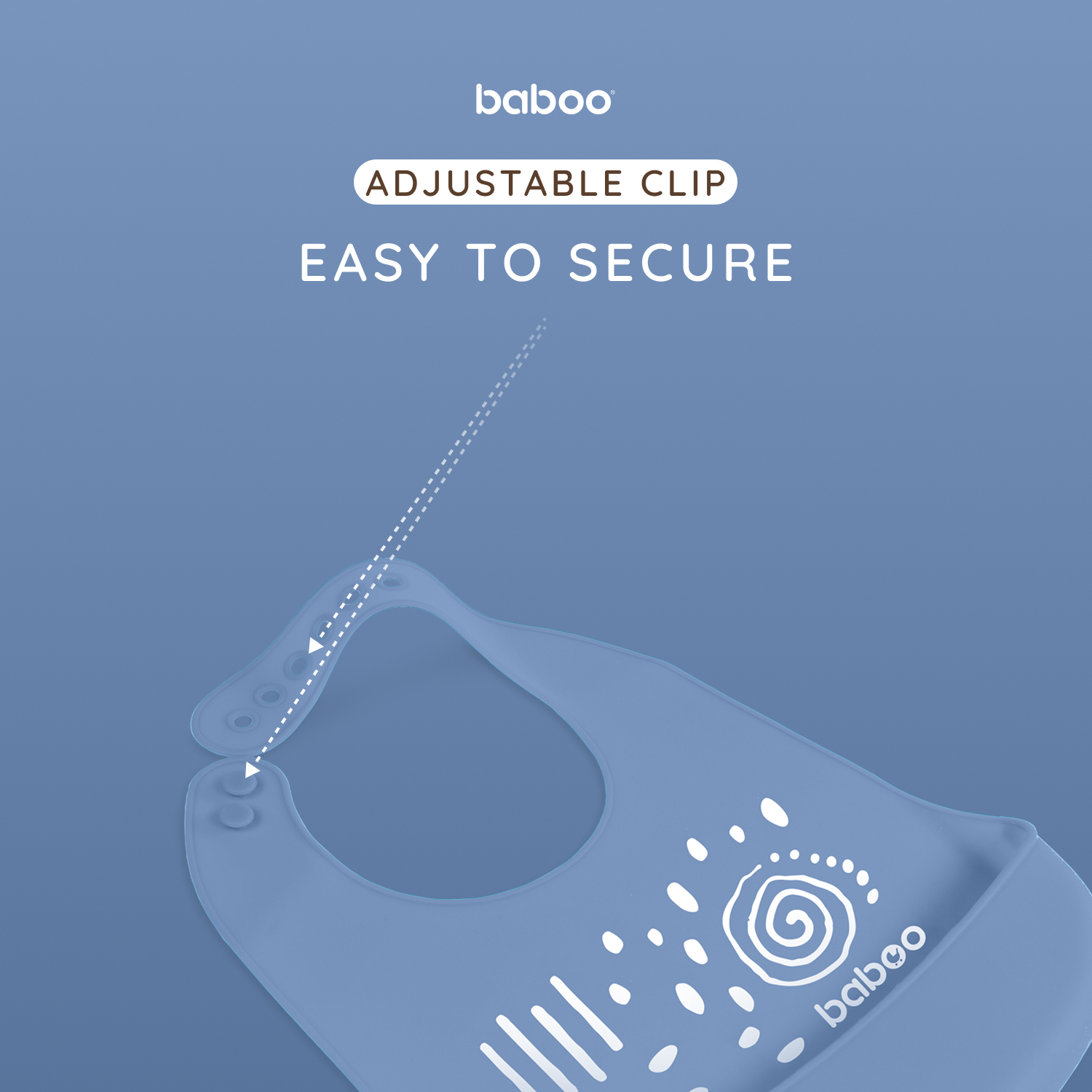 Нагрудник BABOO силикон 1 шт. - фото 6