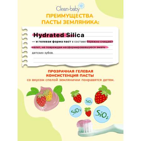 Зубная паста Clean-baby с фтором