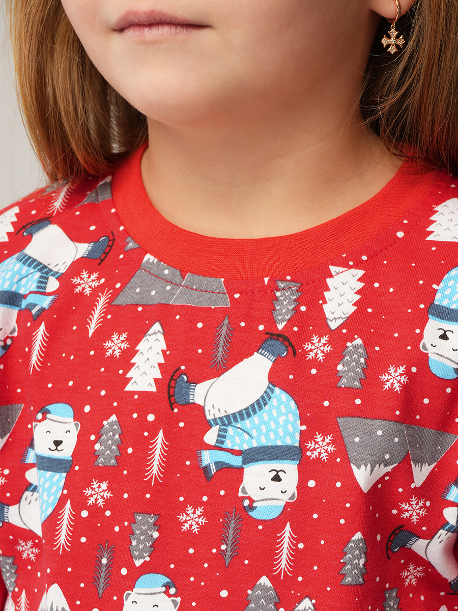 Пижама HappyFox HF00102красный - фото 5