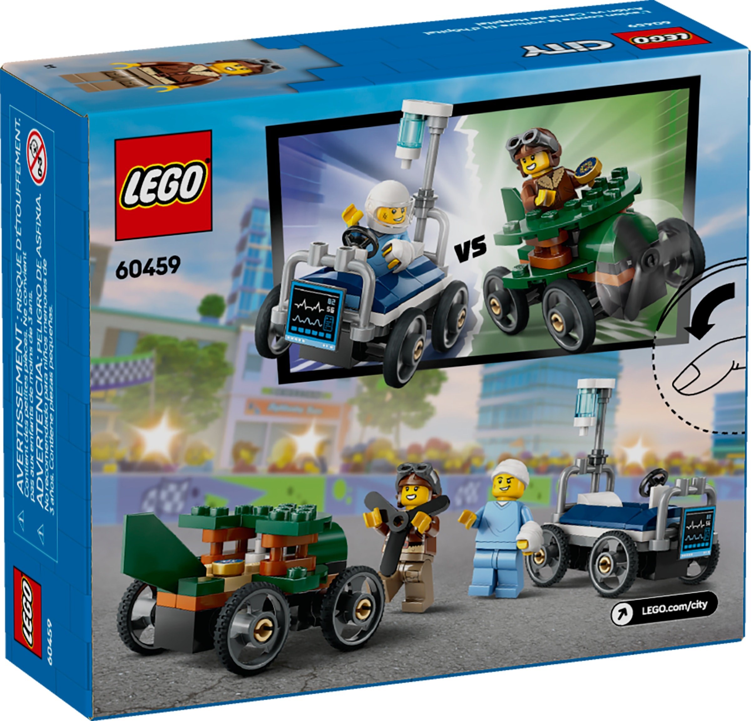 Изображение товара LEGO City Конструктор Самолет против скорой помощи 60459 871 деталь для детей
