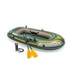 Надувная лодка Intex Морской ястреб 2 с веслами и ручным насосом 236х114х41см