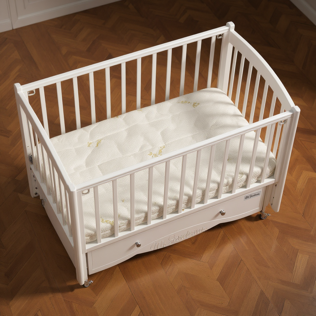 Детская кроватка Mr Sandman, универсальный маятник (белый) - фото 23