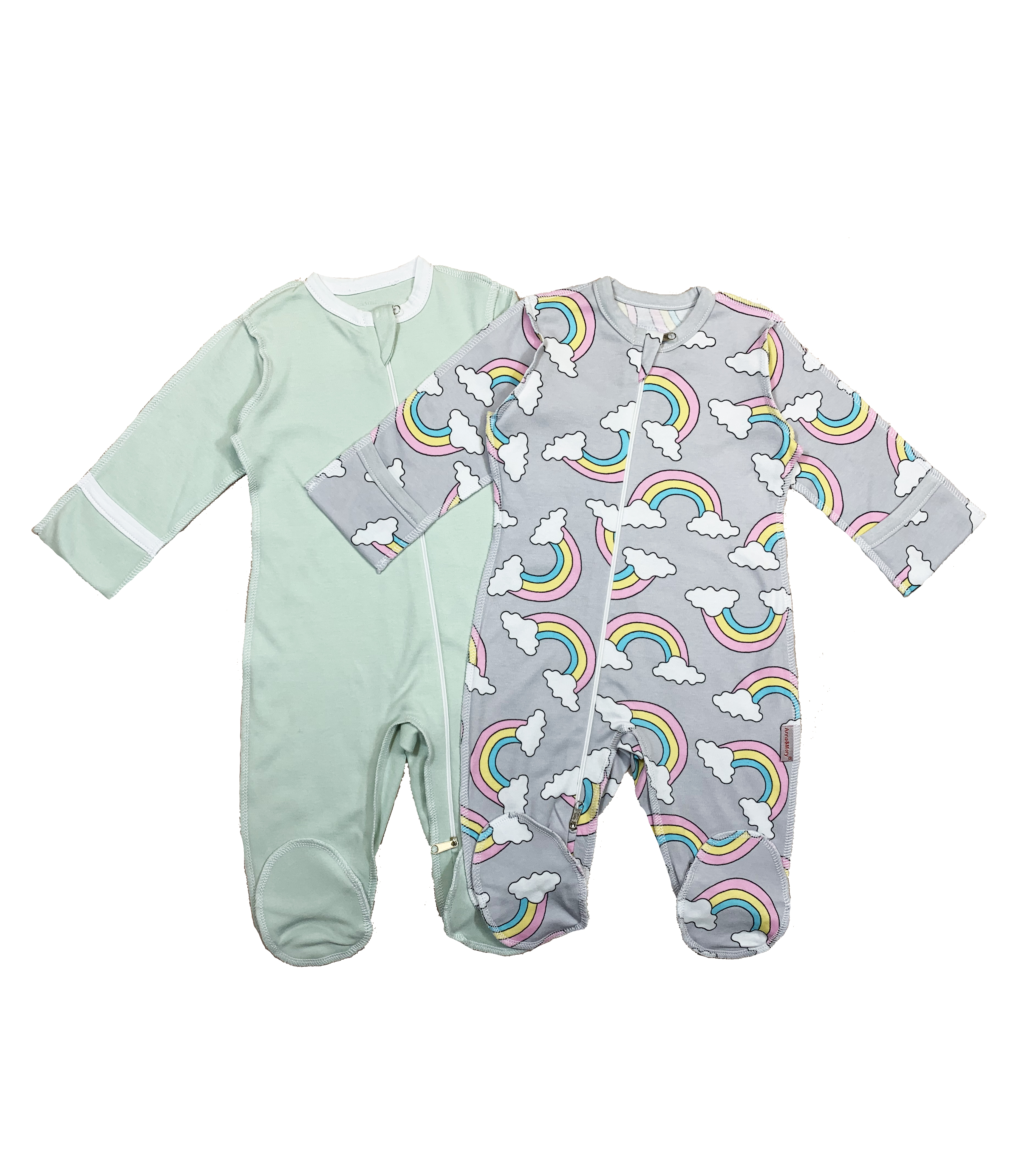 Комбинезон 2 шт Anna Mary 901123LНефрит+ArcticIce - фото 1