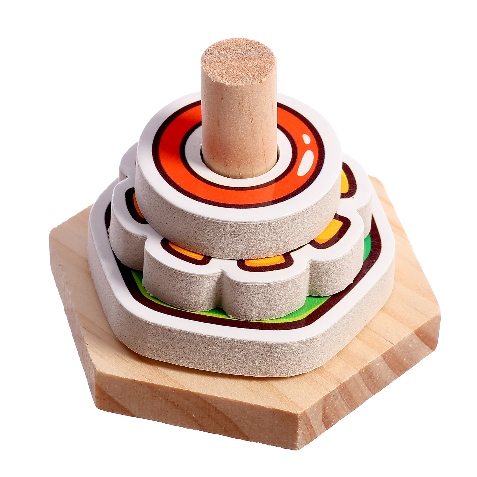 Игрушка IQ-ZABIAKA пирамидка - фото 3
