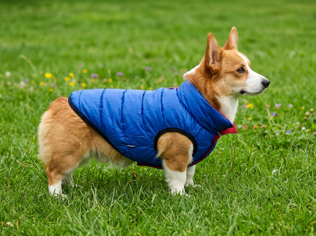 Куртка для собак Sima-Land двухсторонняя красная/синяя - фото 2