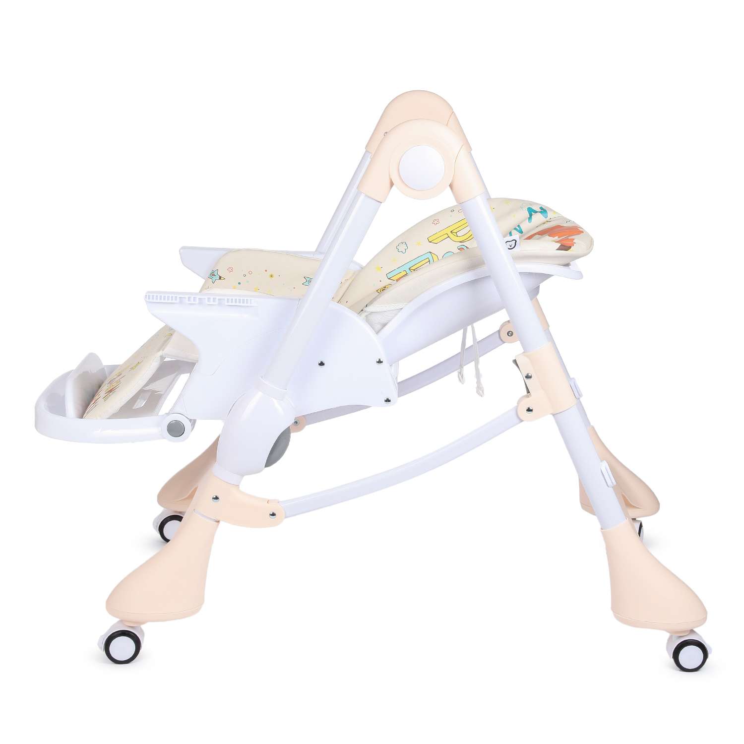 Стульчик для кормления Babyton Happy Animals Beige классический - фото 7