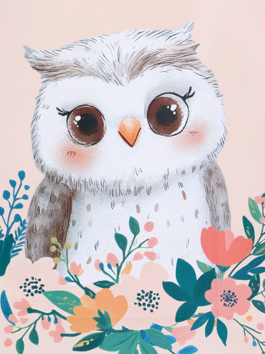 Пакет подарочный Арт и Дизайн Мудрая совушка бежевый - бирюзовый 18×22.3×10 см - фото 3