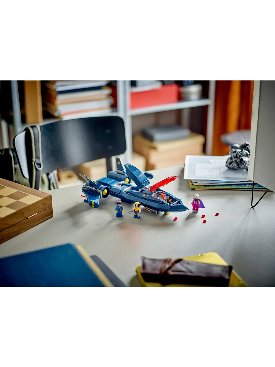 Конструктор LEGO Marvel Super Heroes Истребитель X-Jet Людей Икс 342 дет. - фото 9
