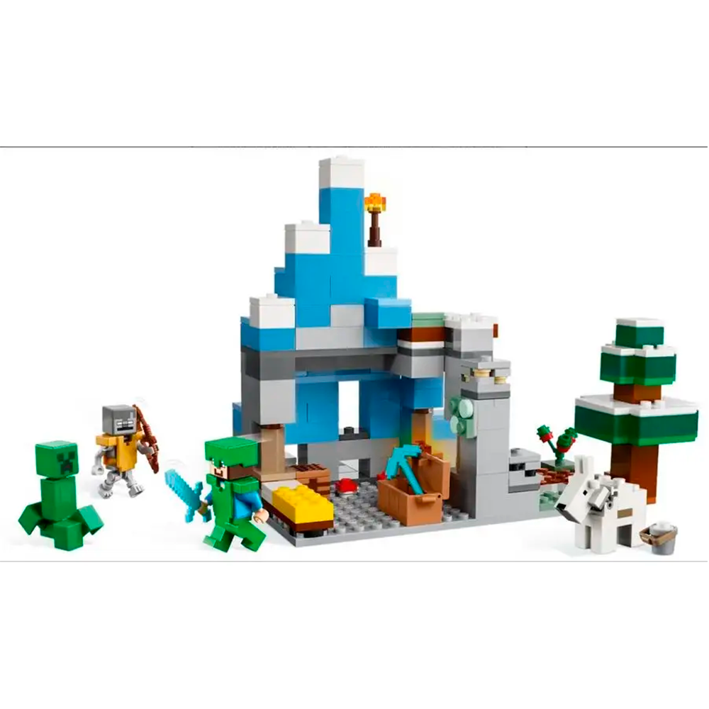Конструктор LEGO Minecraft Ледяные вершины блочный - фото 6