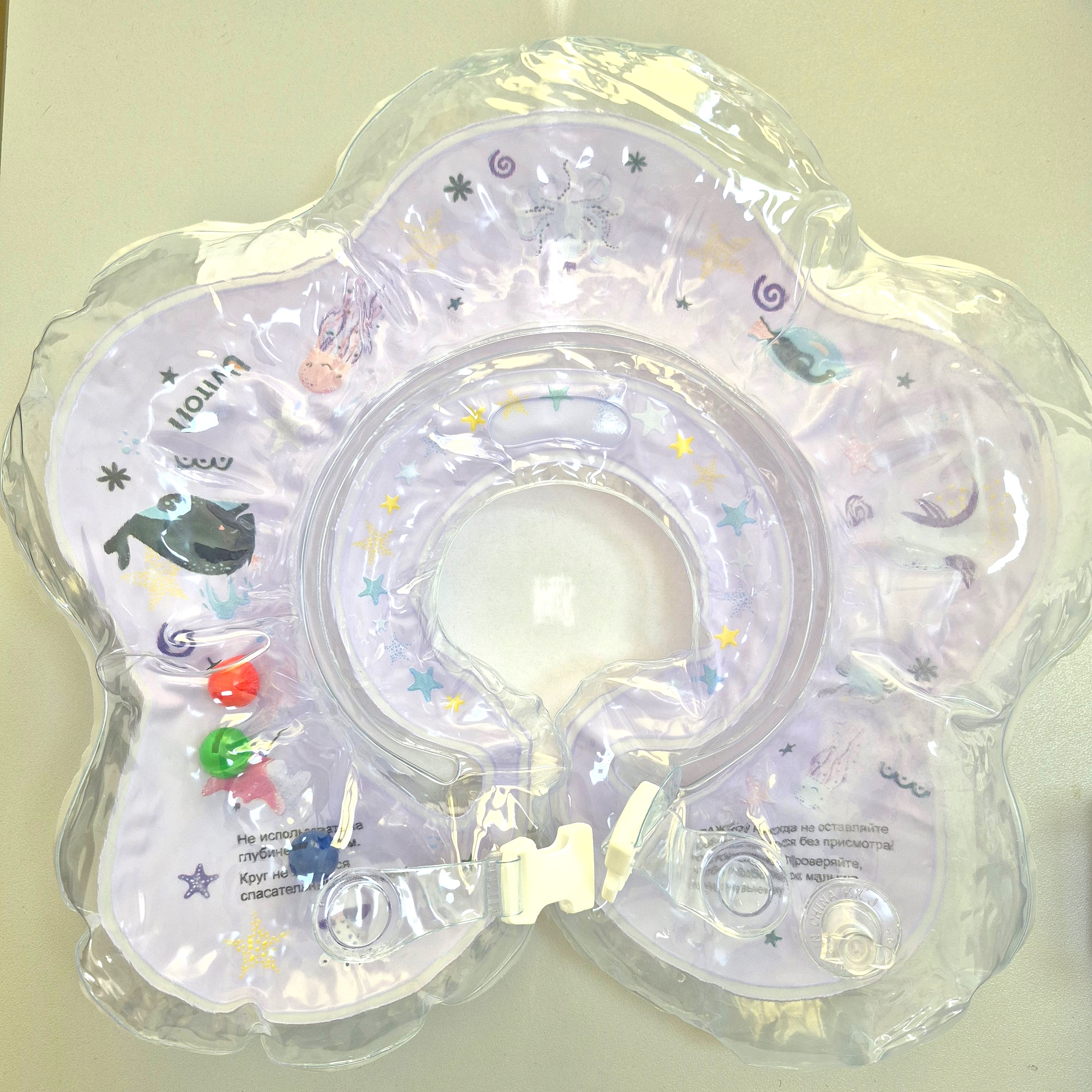 Круг для купания Uviton с ручками фиолетовый - фото 3