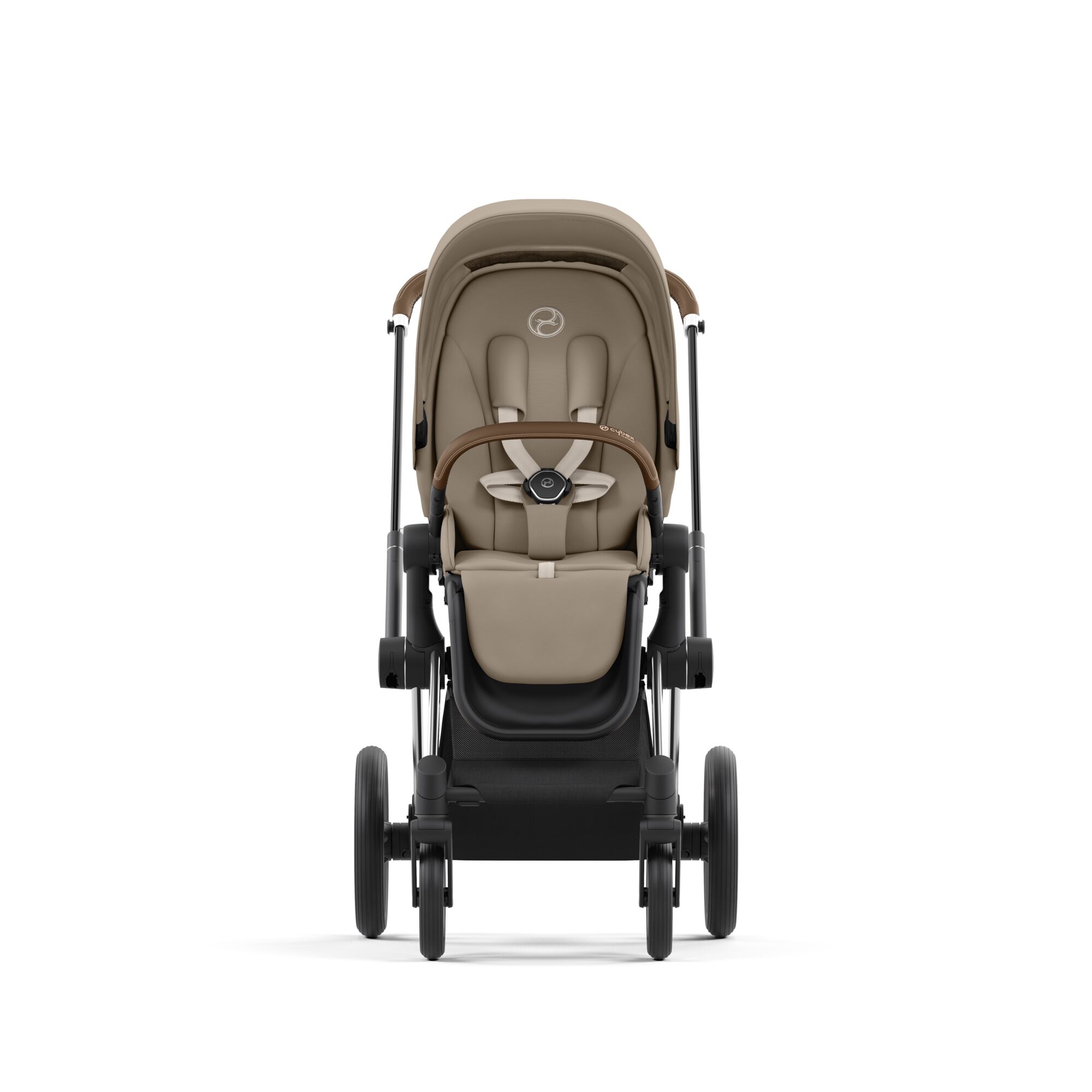 Коляска 2в1 Cybex Priam IV Chrome Brown бежевый - фото 6