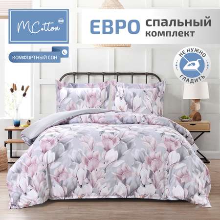 Комплект постельного белья MCotton Аурелио евро микро-сатин рис.6168-1+6168а-1