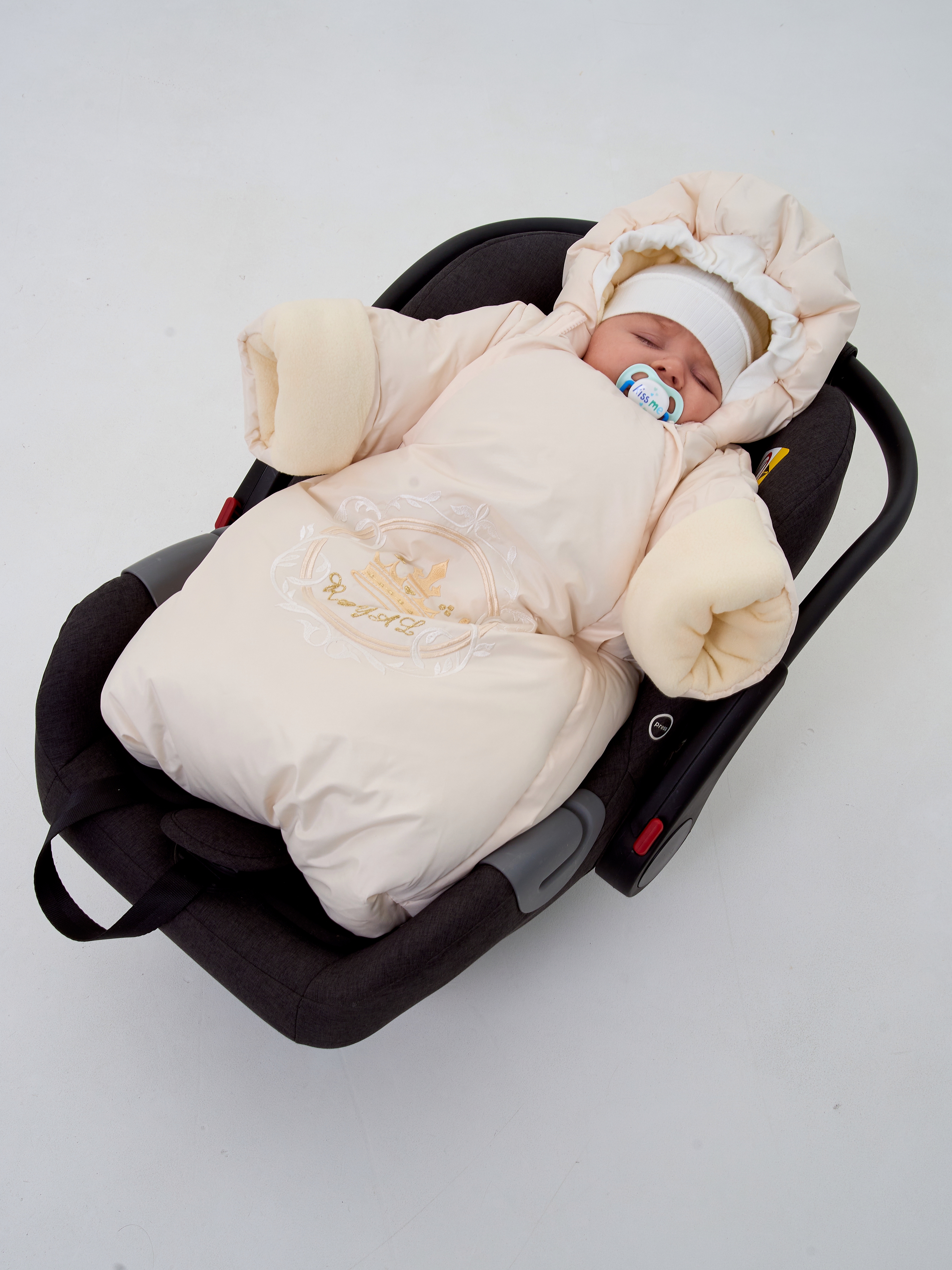 Конверт в коляску Осьминожка бежевый - фото 9