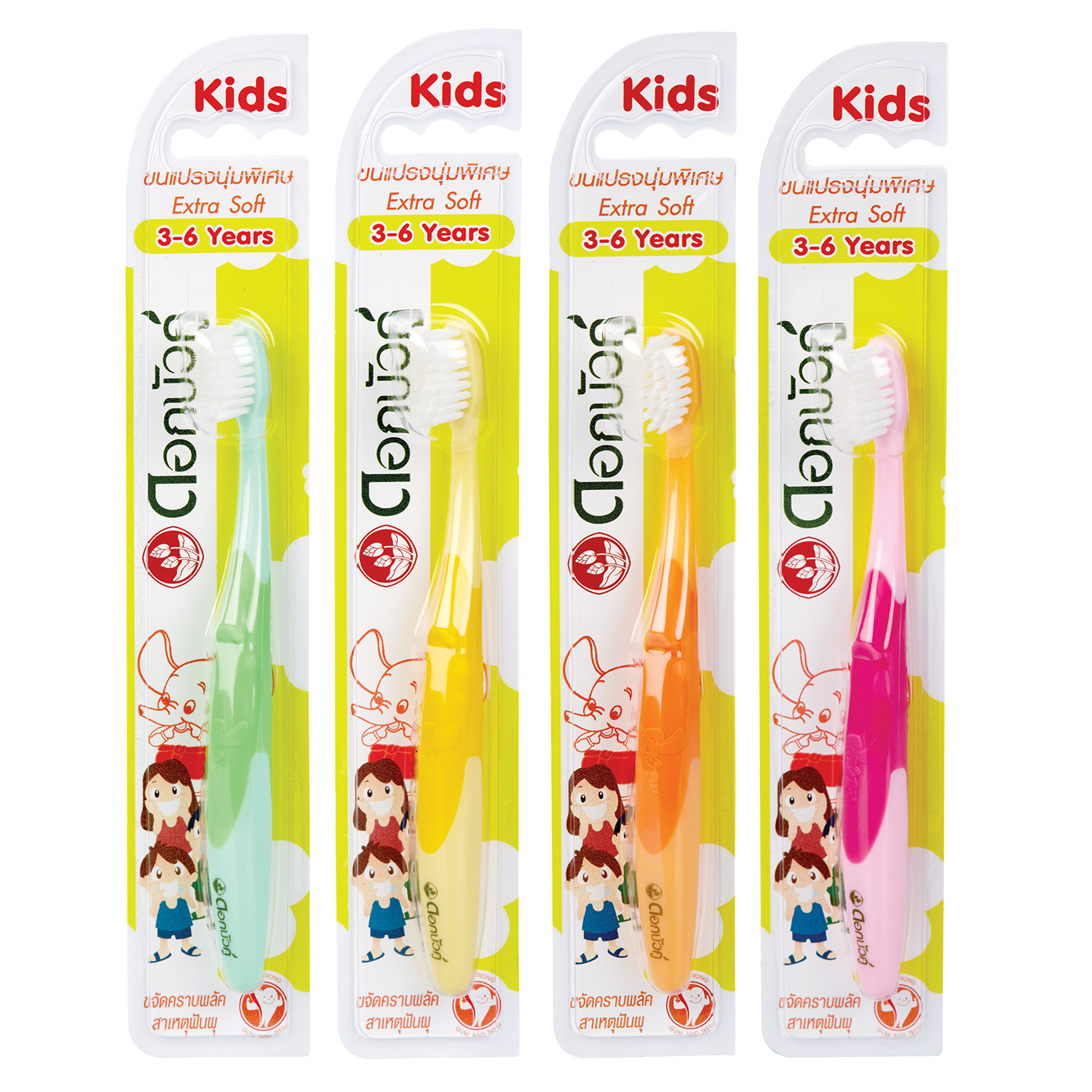 Зубная щетка классическая Dok Bua Ku в ассортименте - фото 1