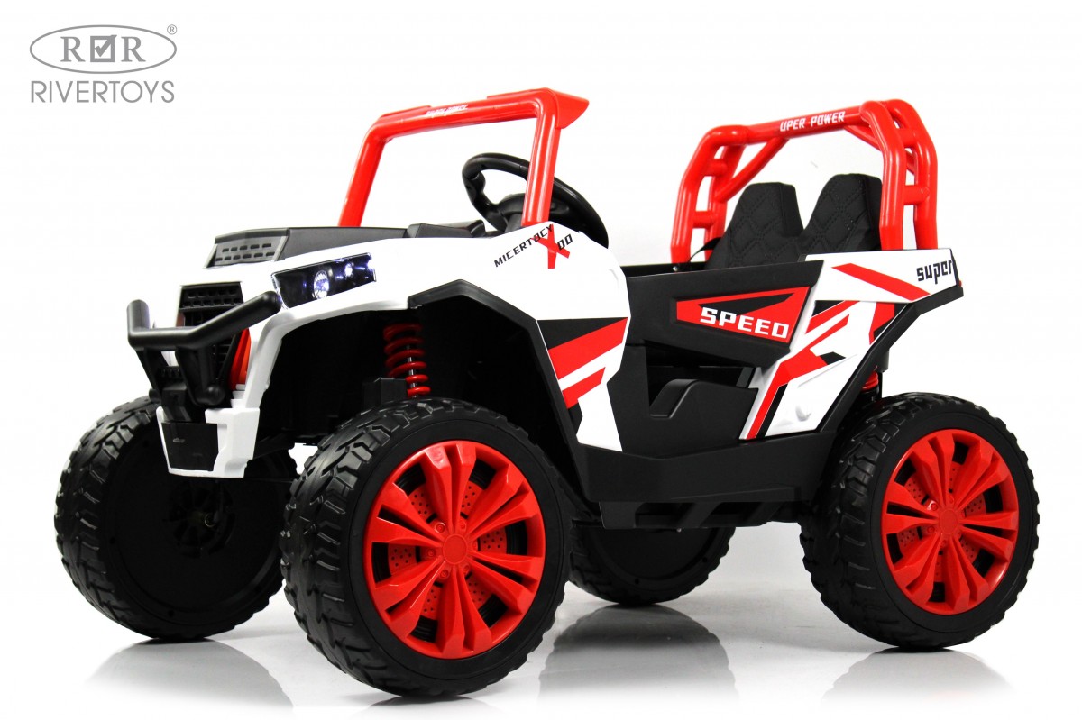 Электромобиль RIVERTOYS F888FF-A-4WD-RED С пультом ДУ - фото 1