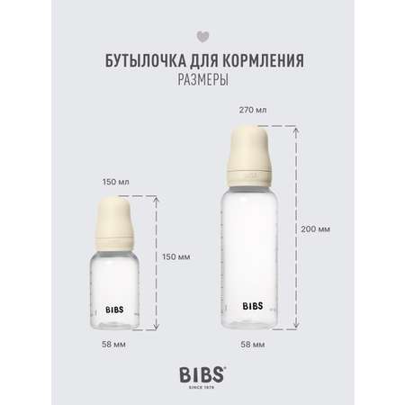 Бутылочка BIBS Classic+ 150 мл 1 шт.