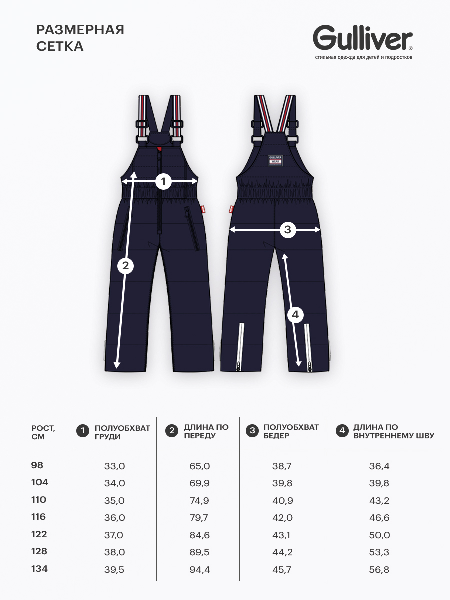 Полукомбинезон Gulliver 22403GMC6703 - фото 7
