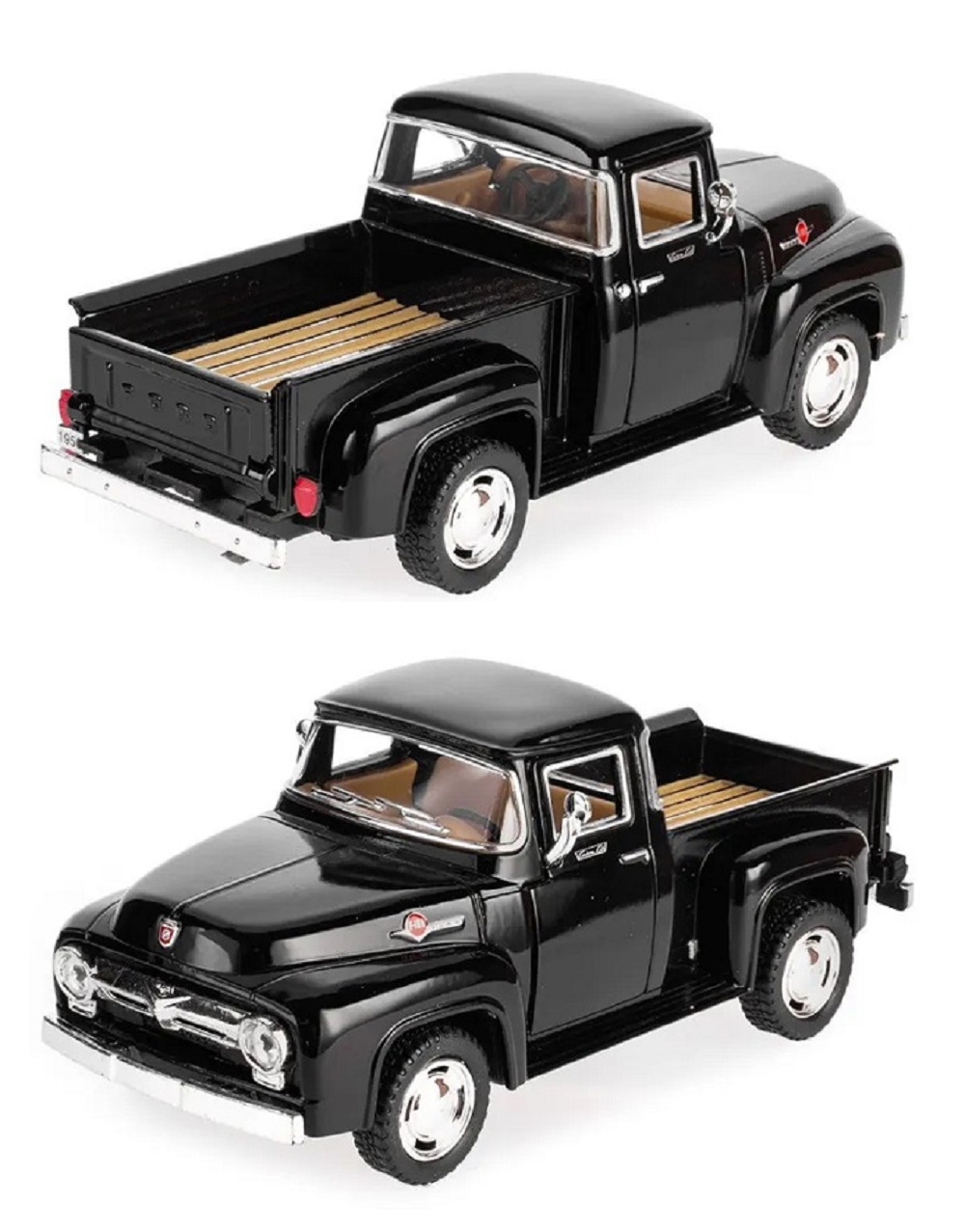 Автомобиль KINSMART Ford F-100 Pickup 1956 1:38 черная 1:38 KT5385W/4 - фото 1