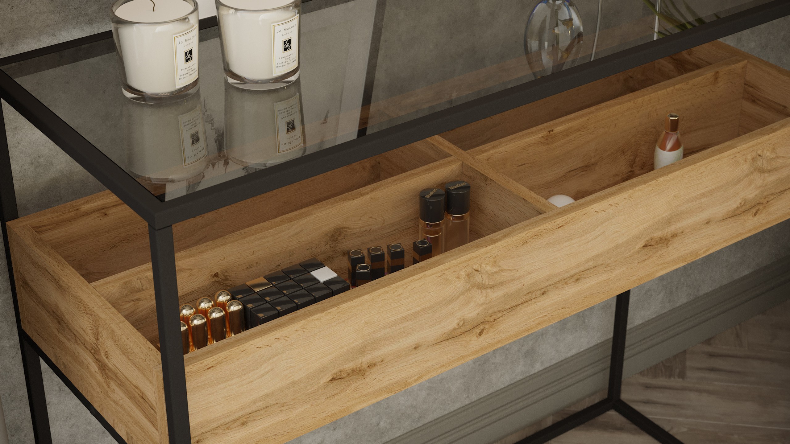 Стол-консоль КАЛИФОРНИЯ МЕБЕЛЬ Кассо К01 Дуб вотан - фото 3