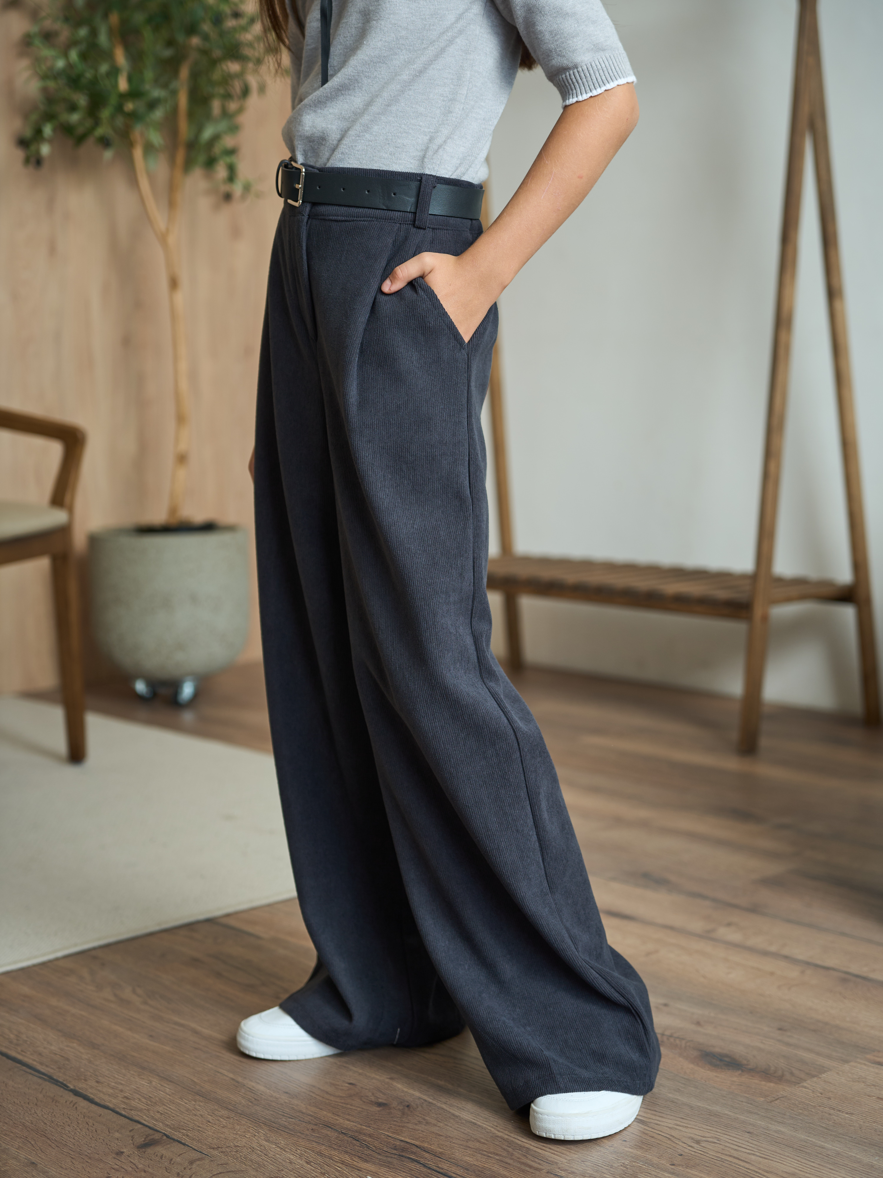 Брюки-палаццо СИНЯЯ МОДА W503A-G39 - фото 4