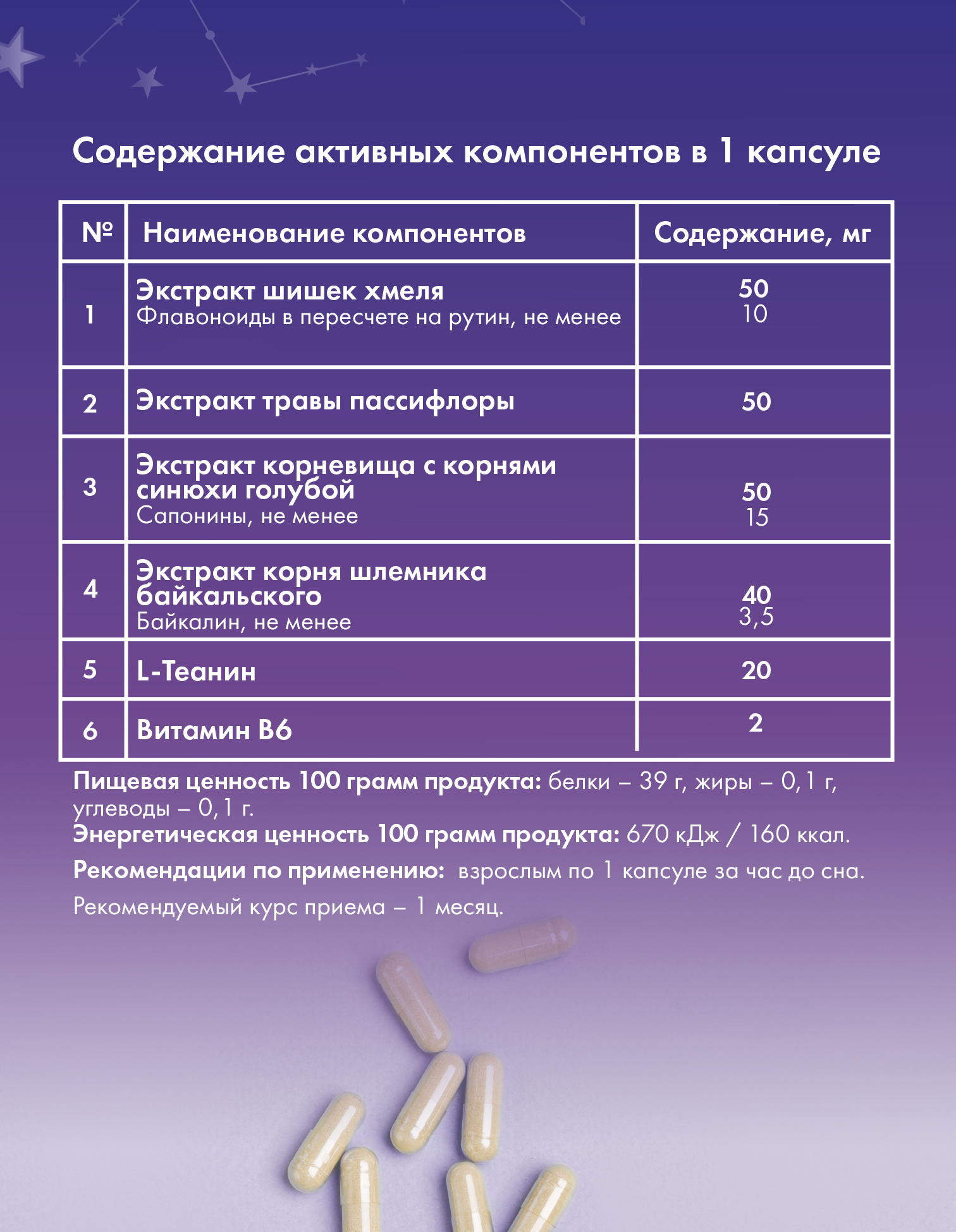 Улучшает сон и снимает напряжение Арт Лайф Гуд Найт 60 капсул - фото 8