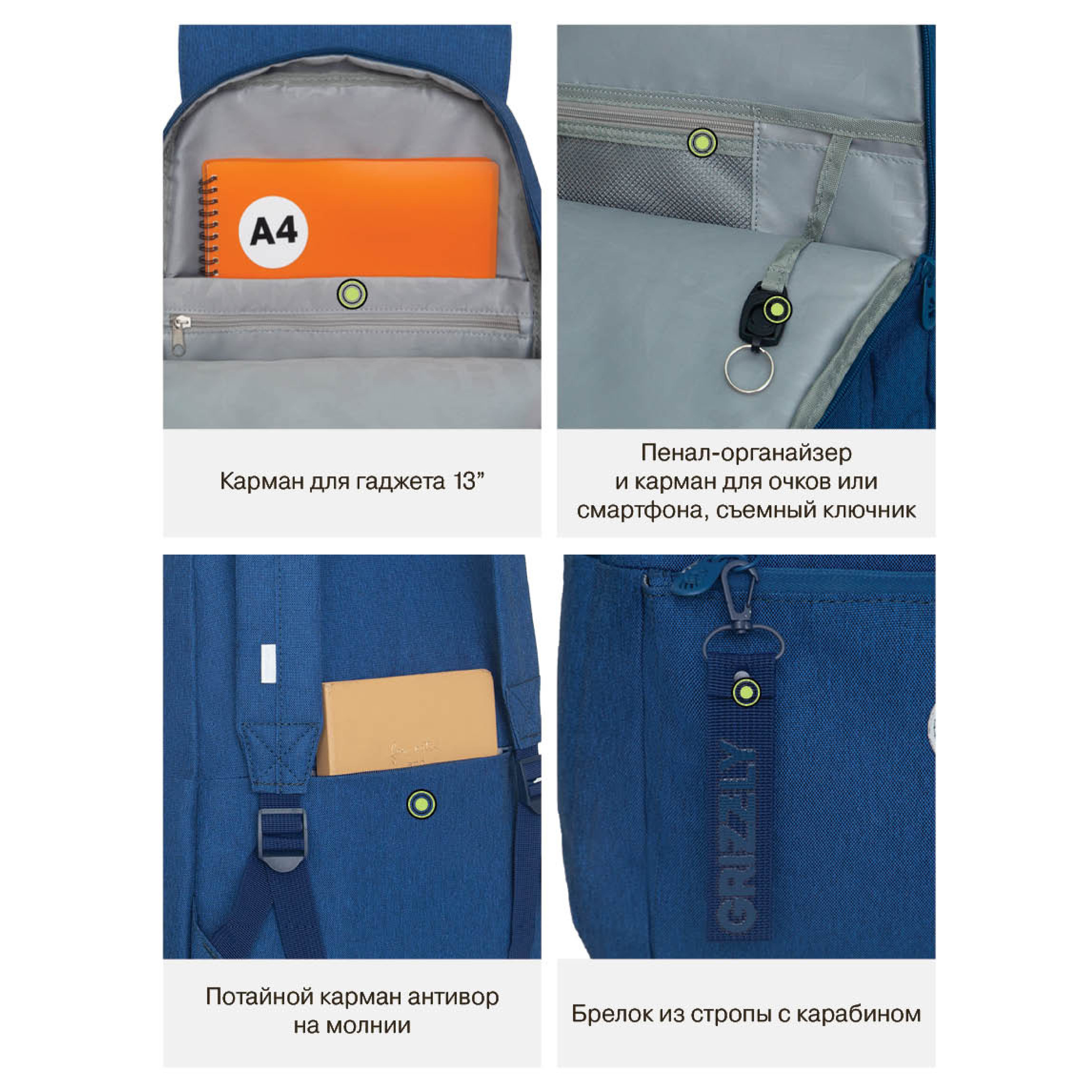 Рюкзак Grizzly для девочки - фото 13