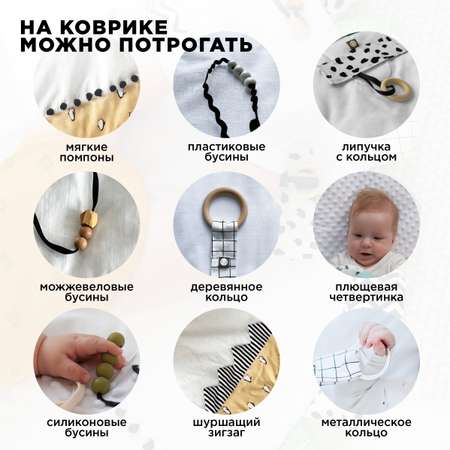 Коврик BYYY.SHOP Мишки на Севере