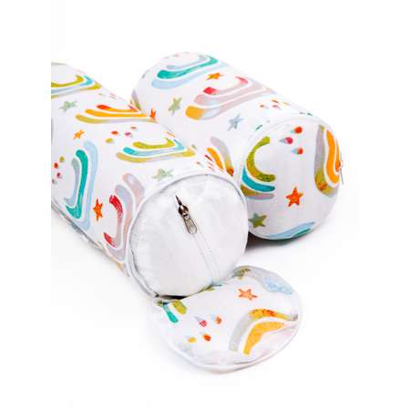 Подушка для боковой поддержки AmaroBaby Nature Anatomy с лузгой гречихи Rainbow