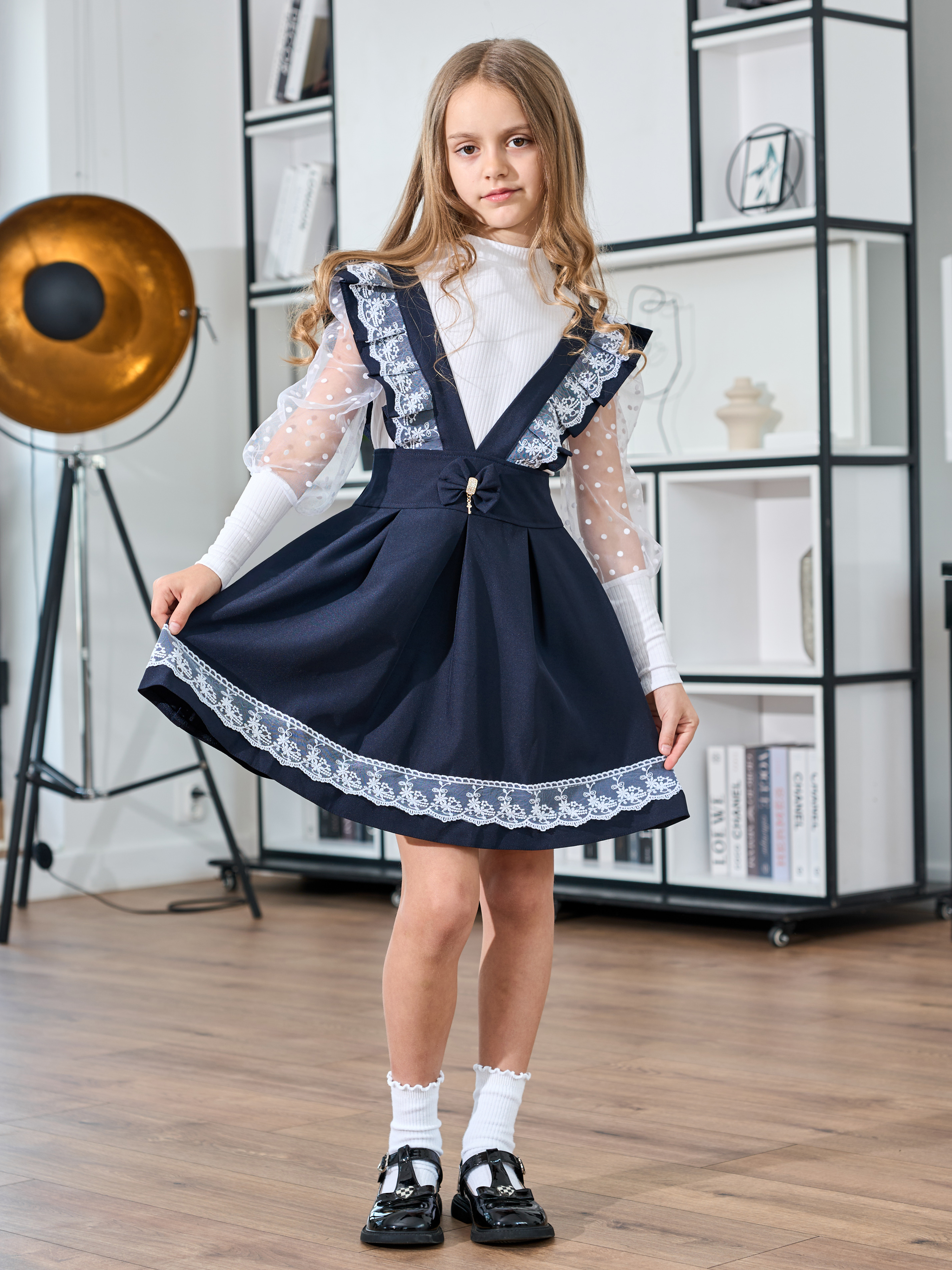 Сарафан СИНЯЯ МОДА W9250-G39 - фото 1