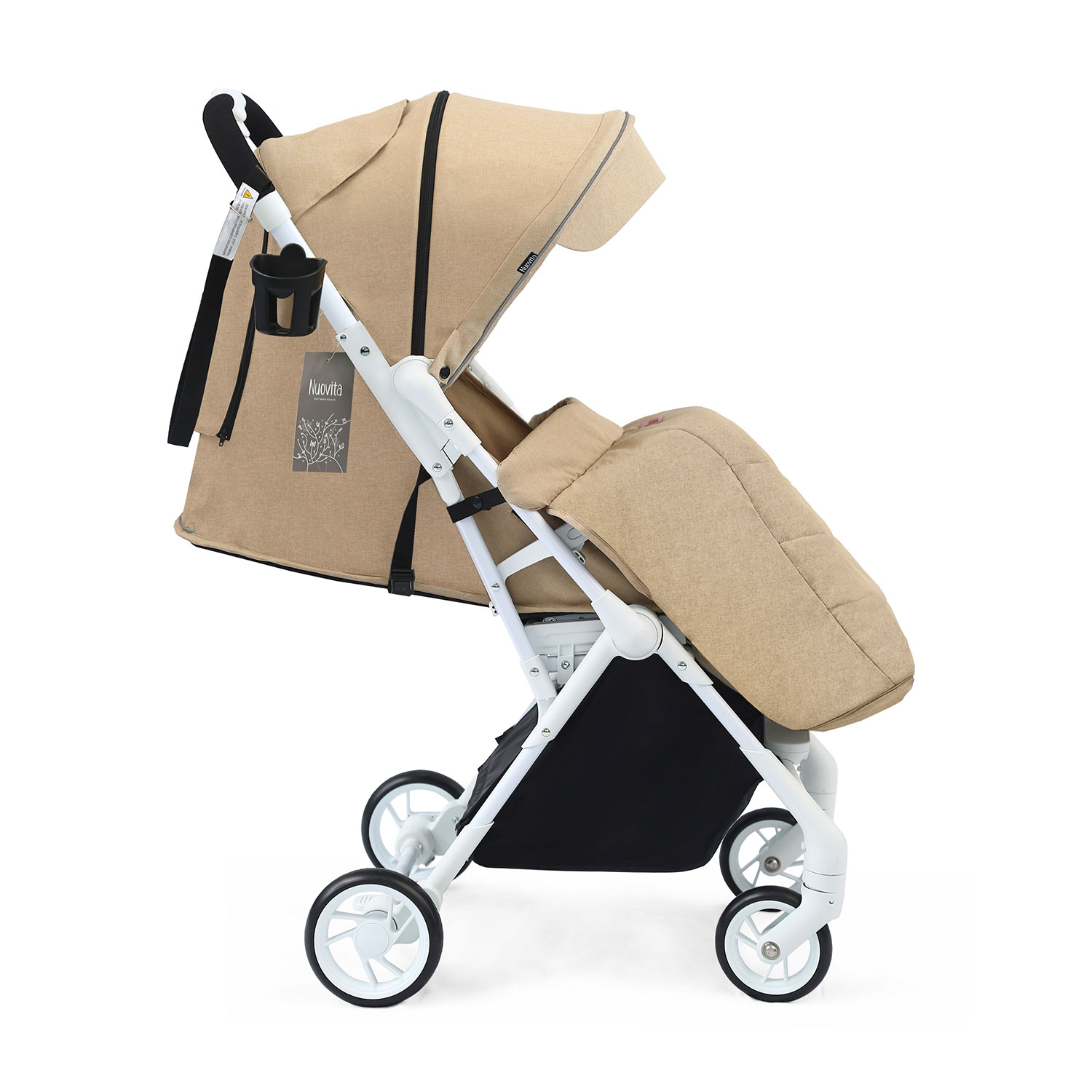 Коляска прогулочная Nuovita бежевый - фото 15