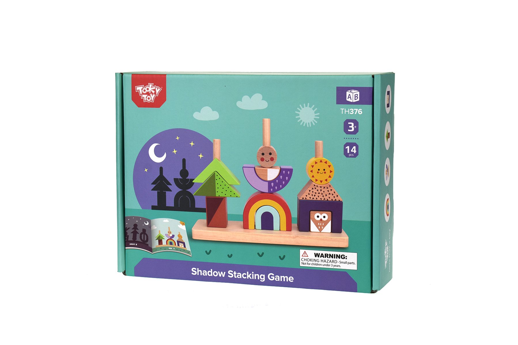 Конструктор Tooky Toy Игра тень деревянный 14 дет. - фото 1