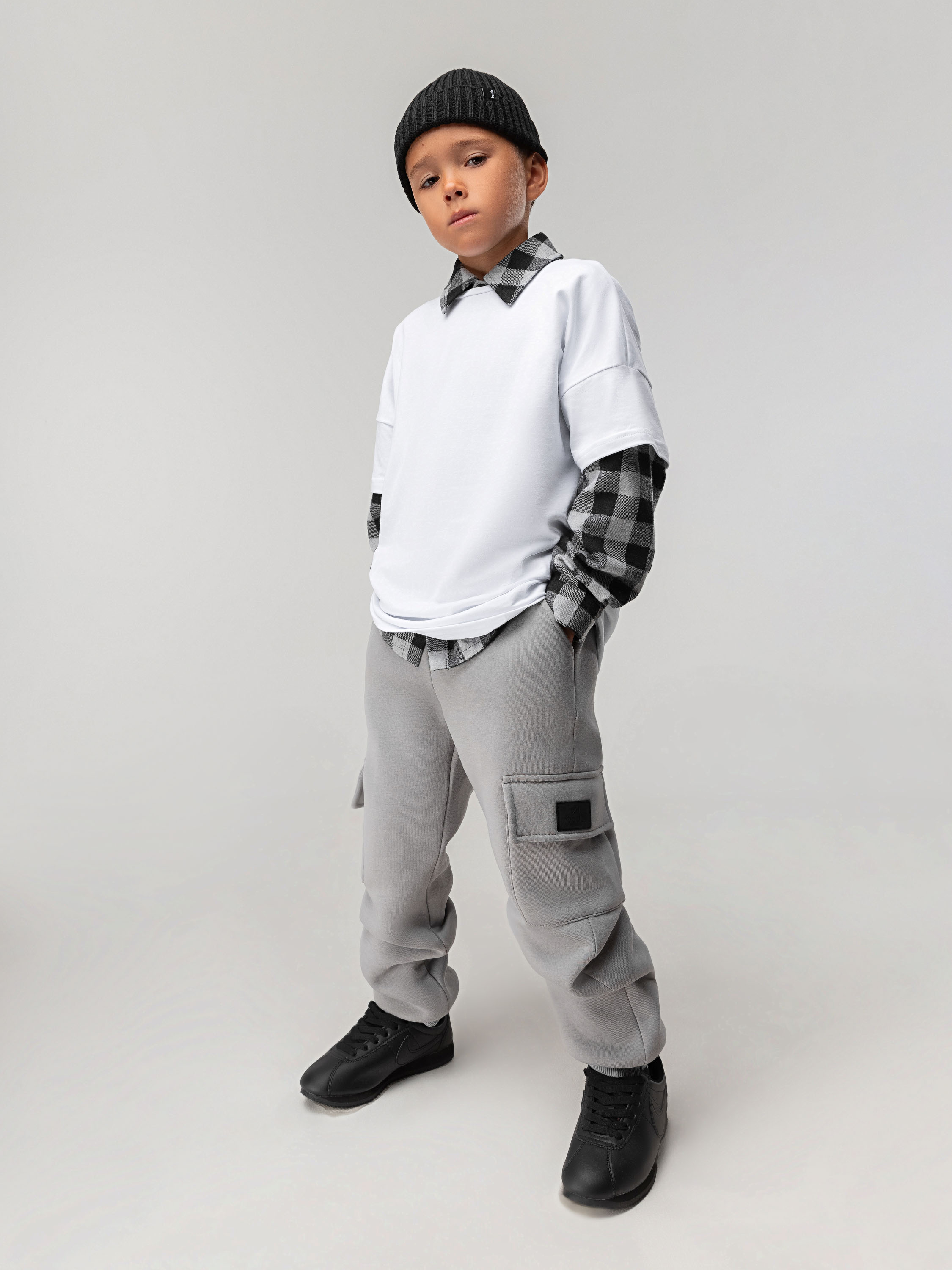 Брюки спортивные Bodo 6-471МU_светло-серый - фото 1