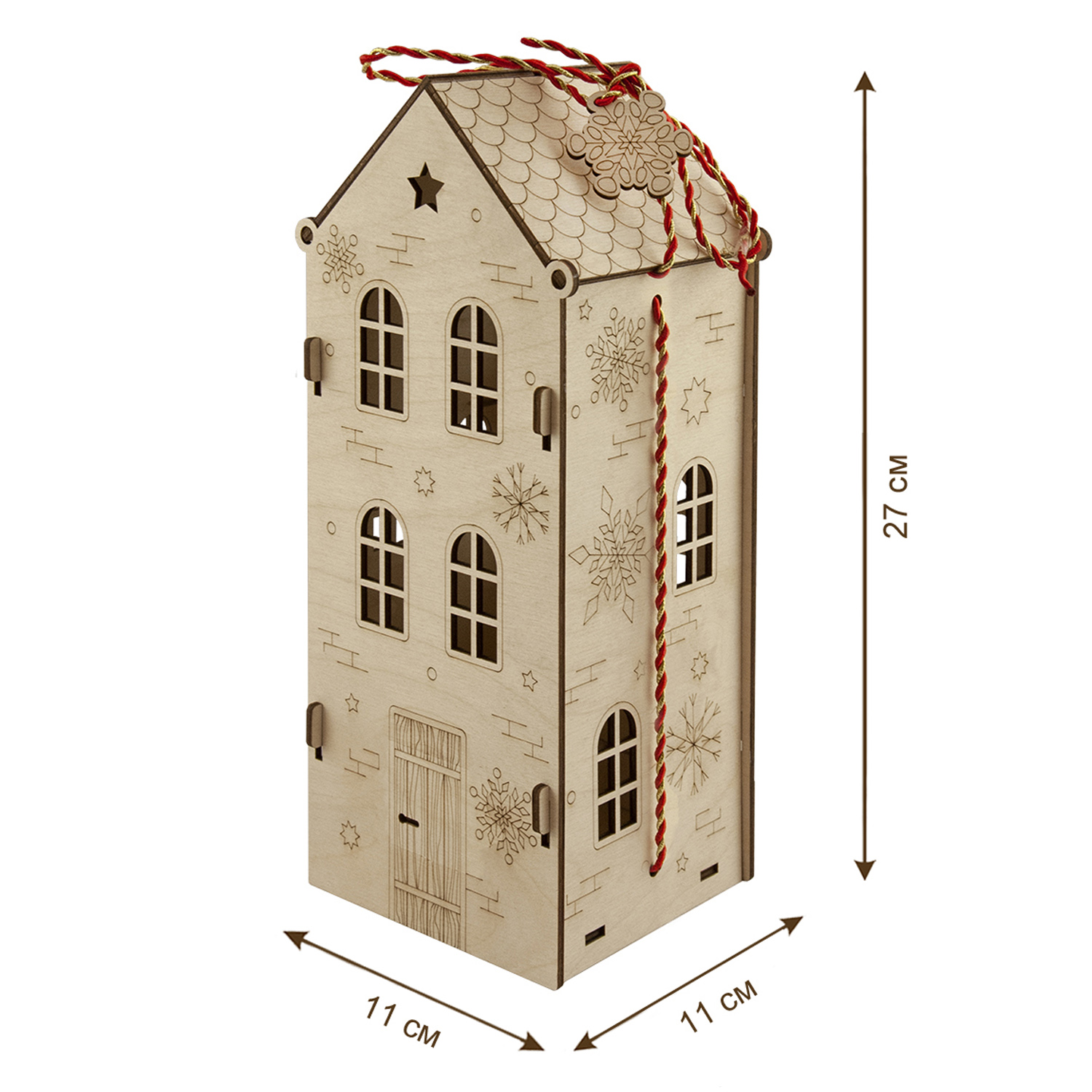 Подарочная коробка Символик Домик малый из дерева - фото 2