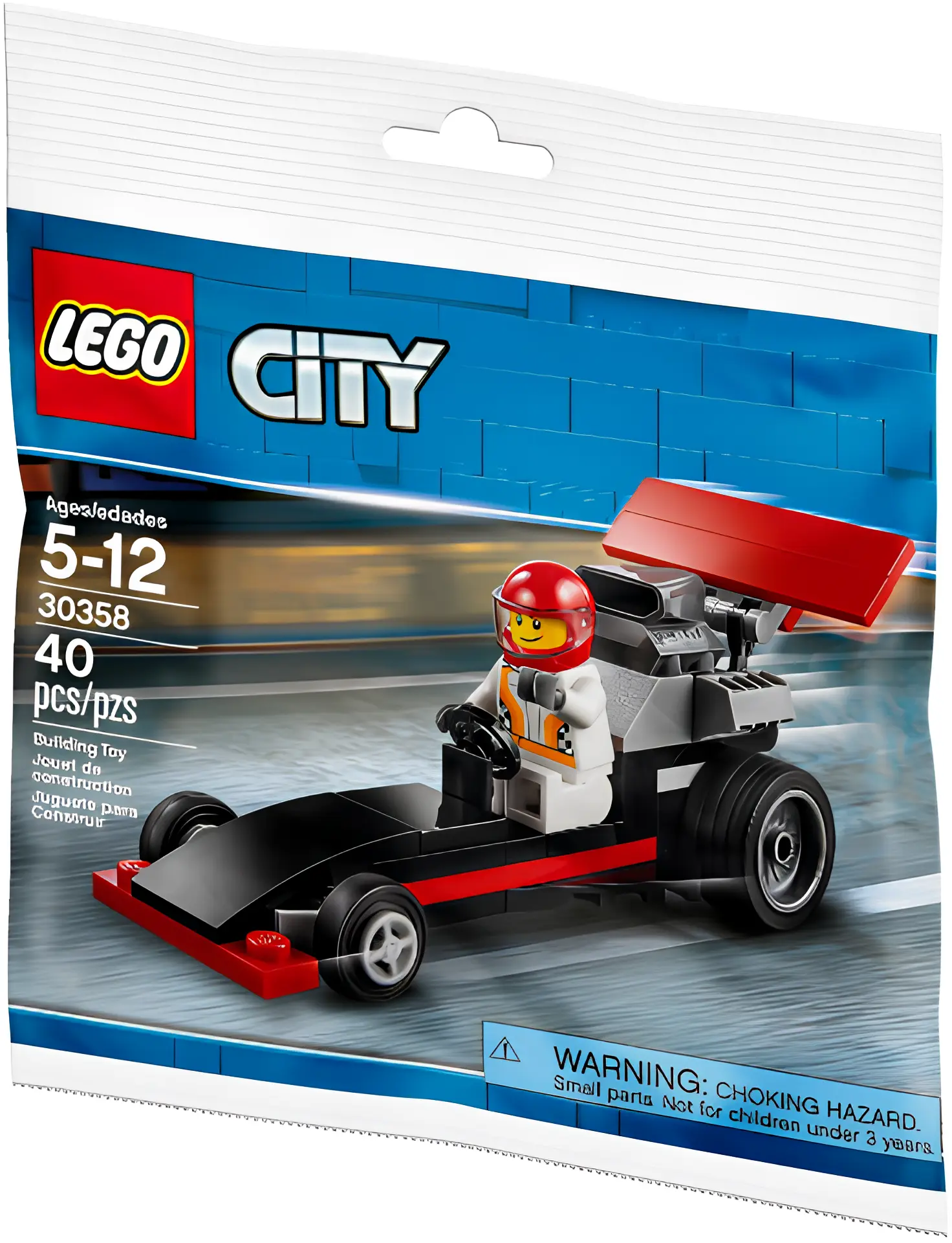 Изображение товара Конструктор LEGO City 30358 Dragster — скорость и творчество в маленьком наборе