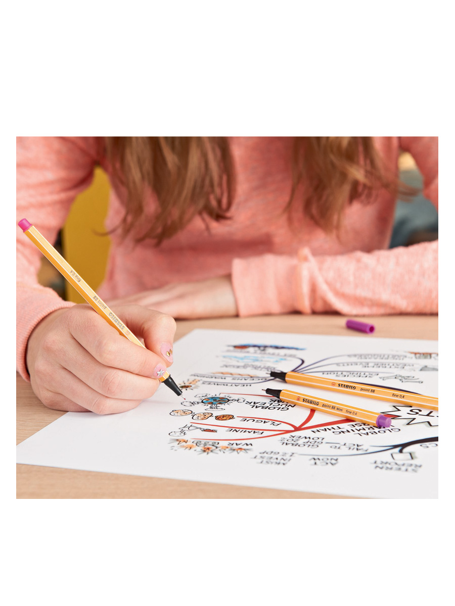 Ручка капиллярная STABILO 10 шт. - фото 3