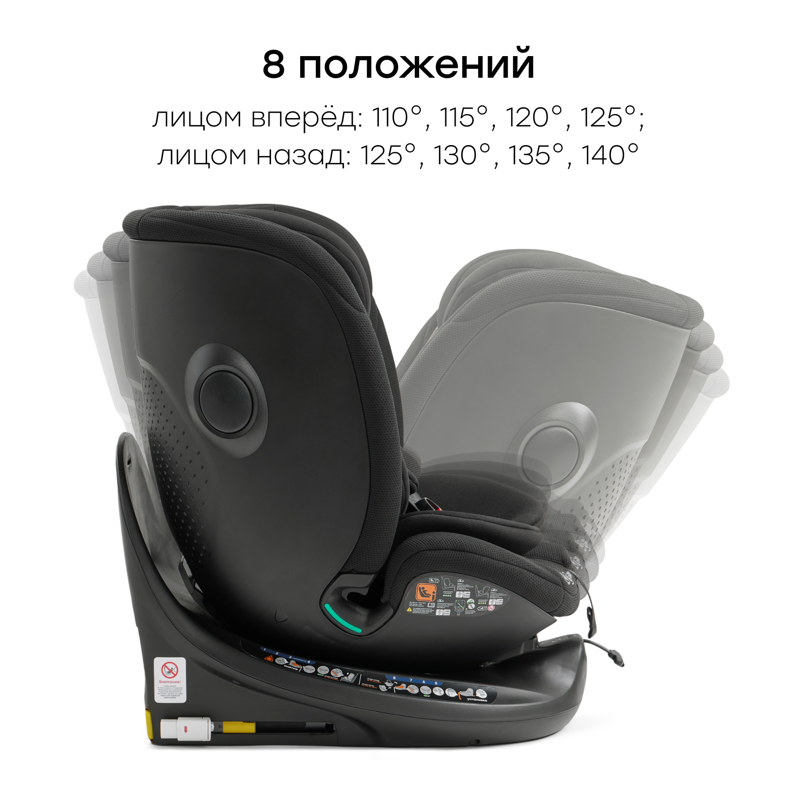 Автокресло Happy Baby kidster Isofix 0+/1/2/3 (0-36 кг) - фото 10