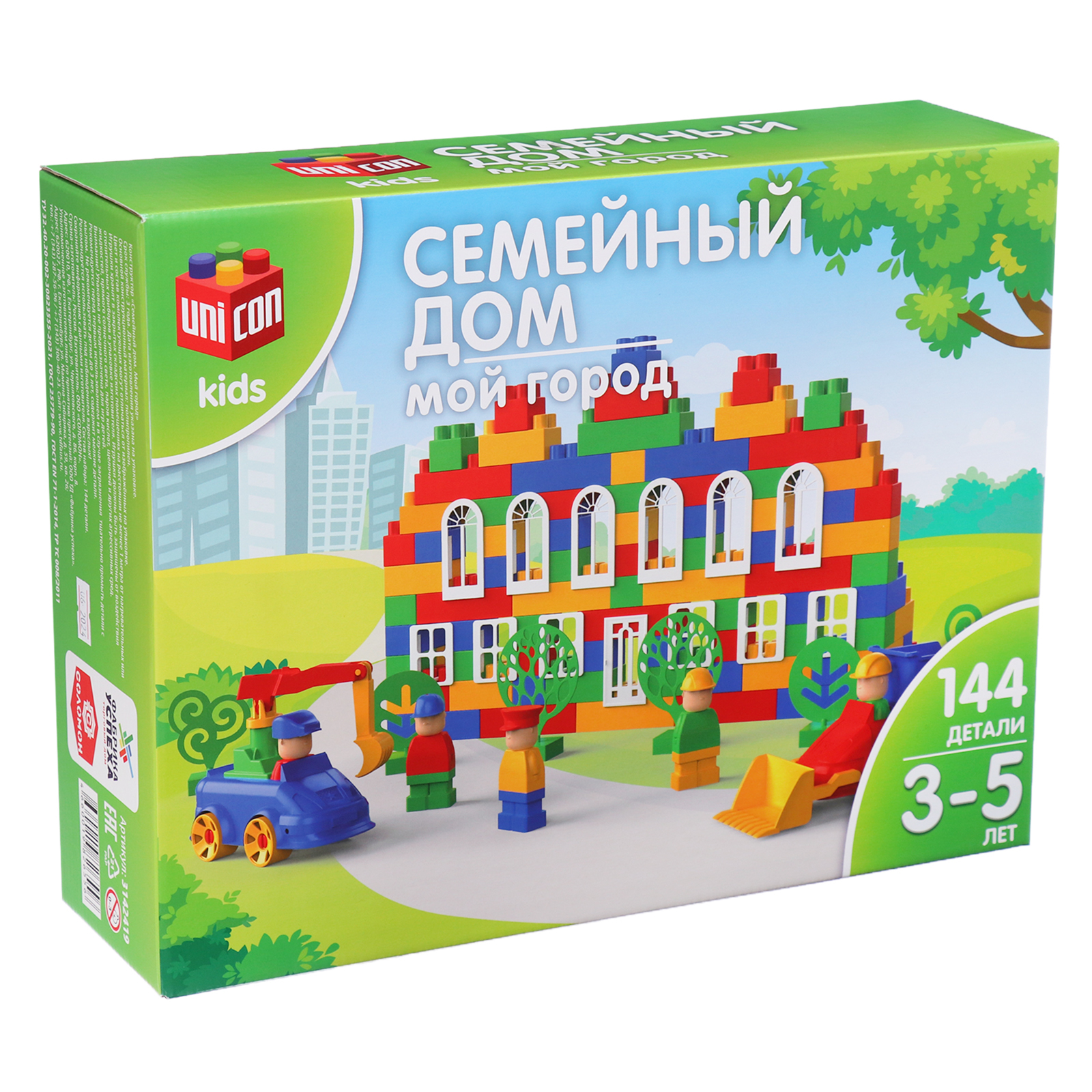 Конструктор Соломон Мой город Семейный дом сборная игровая модель - фото 3