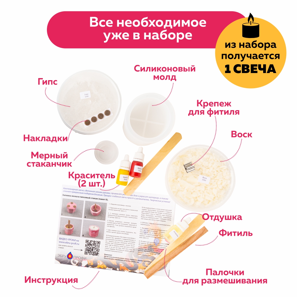 Набор Ebru Profi Огненный феникс свеча - фото 5
