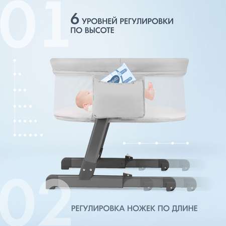 Детская кроватка Nuovita Accanto Bonta овальная, без маятника (молочный)