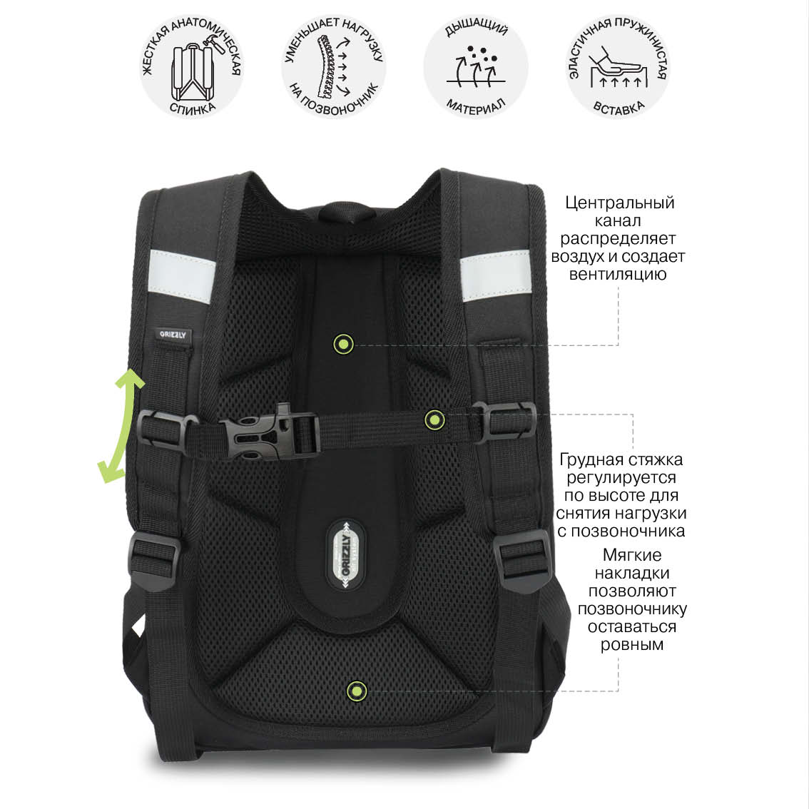 Ранец Grizzly Для девочки - фото 11