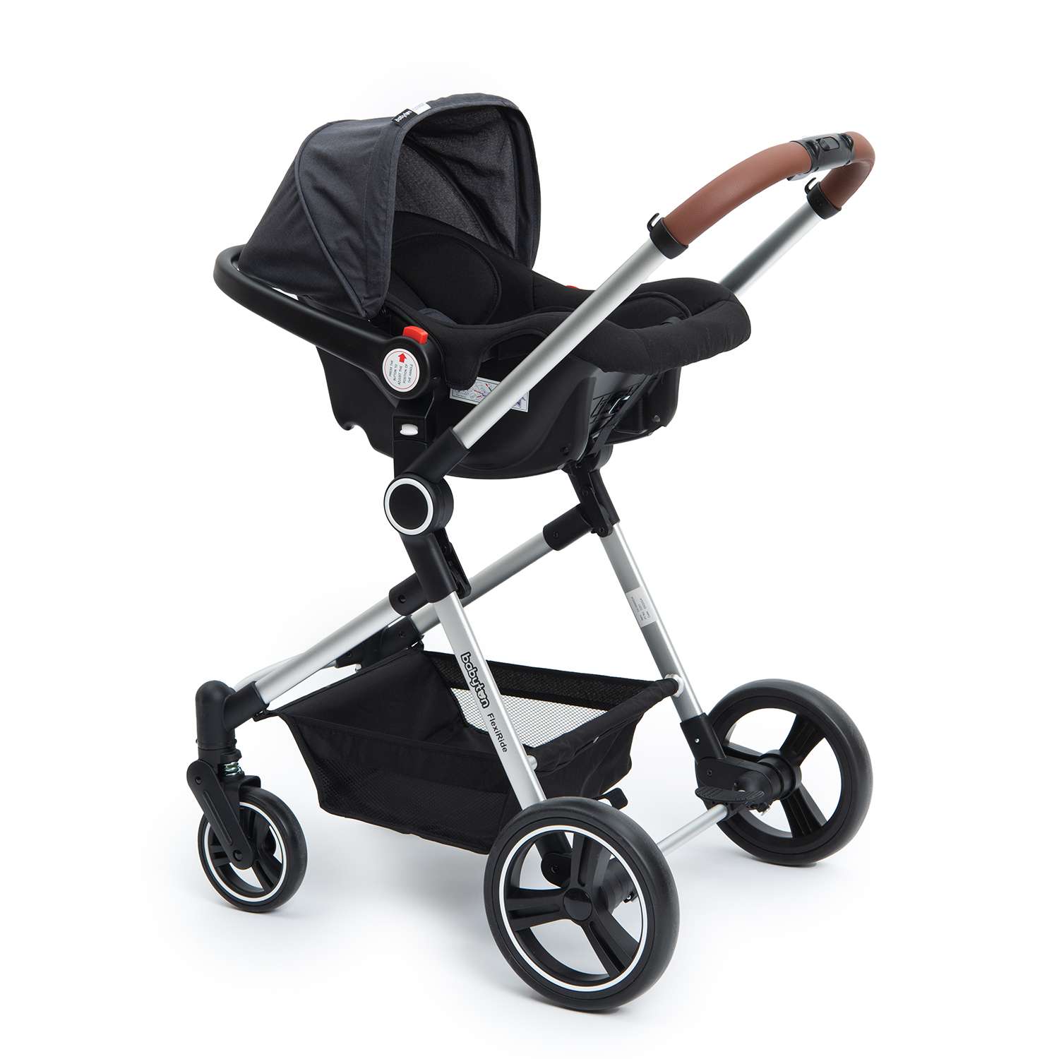Коляска 3в1 Babyton Flexi Ride Black-Grey - фото 18