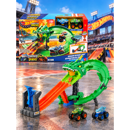 Трек Hot Wheels Уничтожение Дракона
