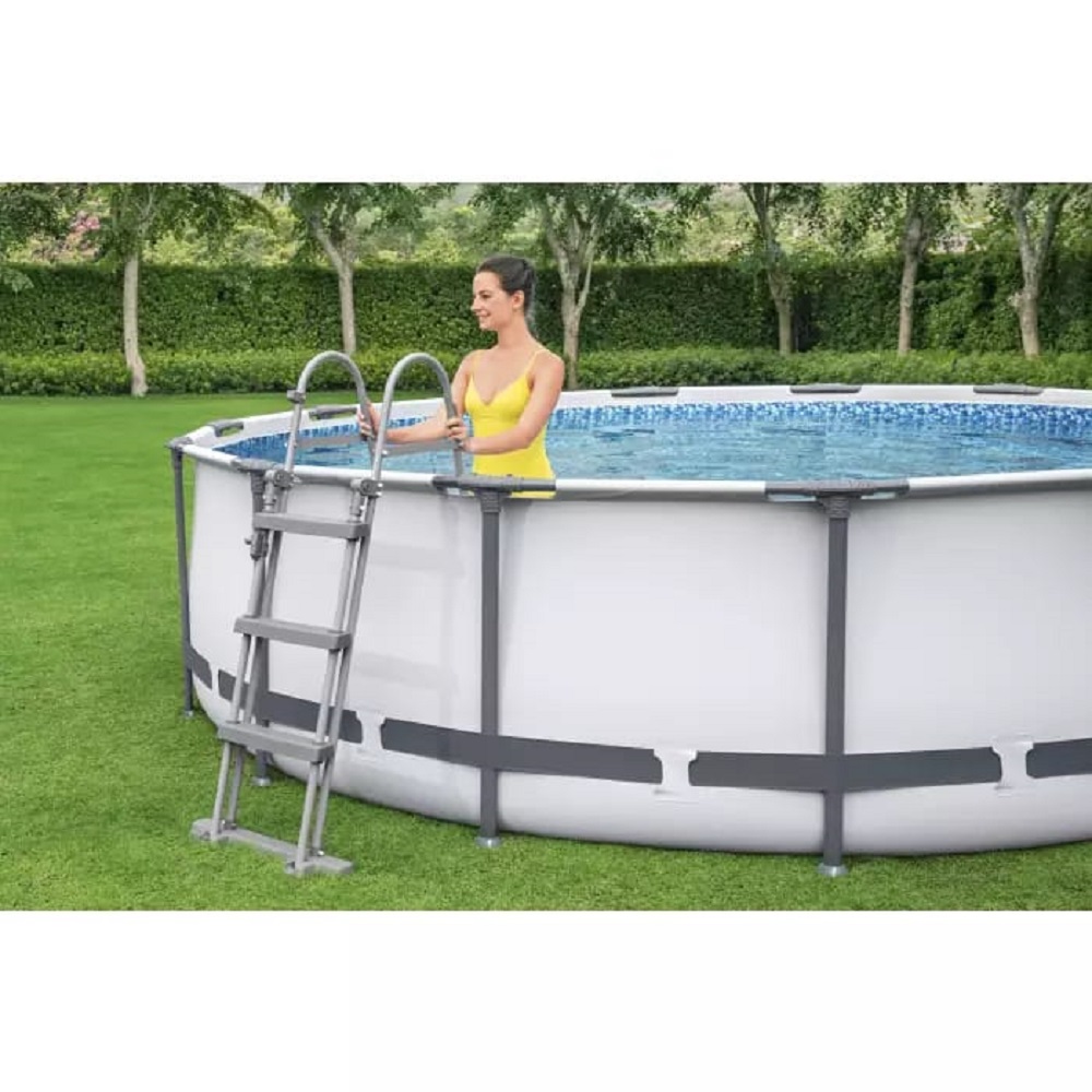 Бассейн каркасный Bestway 366х100 см Steel Pro Max фильтр-насос лестница 9150 л картридж - фото 7